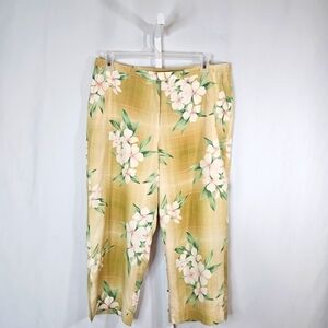 Tommy Bahama Silk Floral Pants Size 16